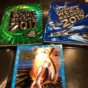 3 hardcover Guinness world record books